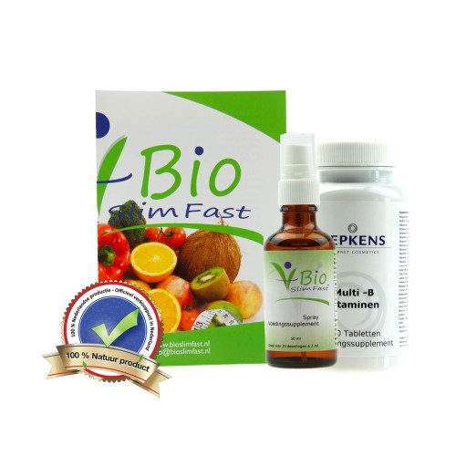 Bio Slim Fast Spray 50ml plus Multi-B vitamine 60 tabletten Bio Slim Fast Spray 50ml plus Multi-B vitamine 60 tabletten